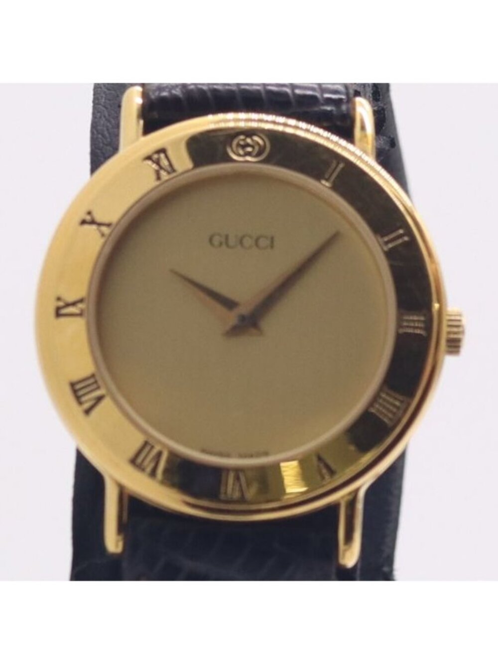 Gucci 3000.2 L Gold Dial Watch